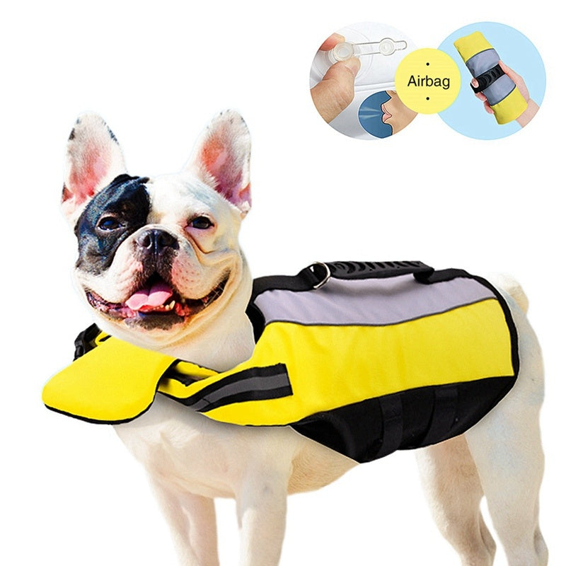 Ensure Your Pet's Safety with Our Reflective Airbag Life Jacket